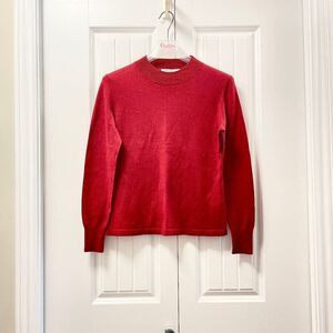Vintage Made in Italy Wool Crewneck Sweater Red– M